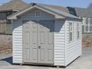 8x12 Vinyl Front Entry Peak Style Storage Shed from Pine Creek Structures of Spring Glen