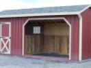 10x20 Run In Barn with Tack Room